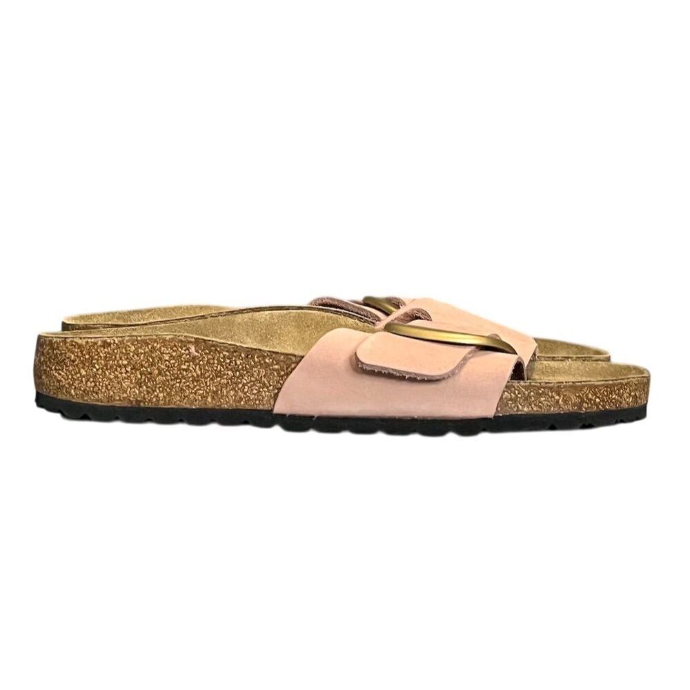 Birkenstock Madrid Big Buckle Women's Sandals Soft Pink 7 Leather Summer Spring - Picture 11 of 12
